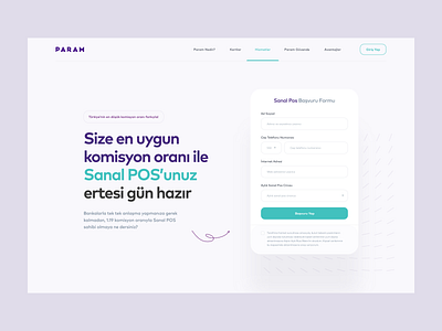 ParamPOS Landing Page Redesign application design interaction design landing page ui uiux user experience user interface ux web webdesign website