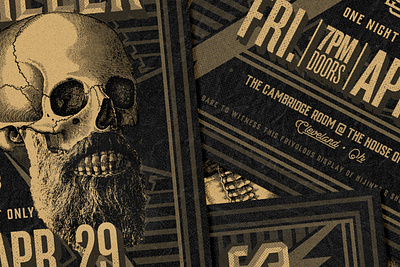 New gig poster design gig retro texture tour typography