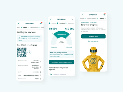 Driverama - Fair price cars cleevio driverama ui ux webdesign