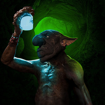 NFT Goblin Wizard 3d animation collection fiverr graphic design nft