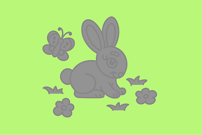 Bunny in Lime by Y2K SVG art licensing design illustration shirt design shirt graphic svg svg design y2k y2k svg