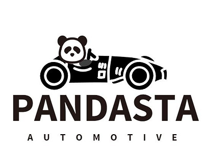 Pandasta Automotive animation branding design illustration logo panda pandasta