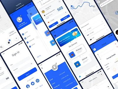 Delivery Service Mobile App mobile mobile design service ui dsign