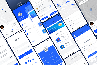Delivery Service Mobile App mobile mobile design service ui dsign