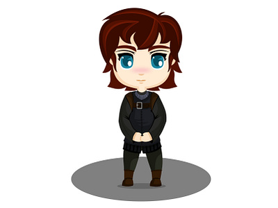 Brandon Stark bran brandonstark casastark chibis cuervodelostresojos design diseño gameofthrones illustration invernalia ui ux vector vector illustration