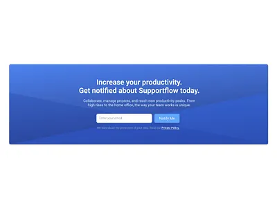 Notify Me Gradient Banner - Tailwind code codepen design figma ui web design web development