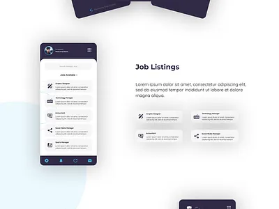 Job Portal UI UX App Design android app design figma ios iphone mobile app design ui ux