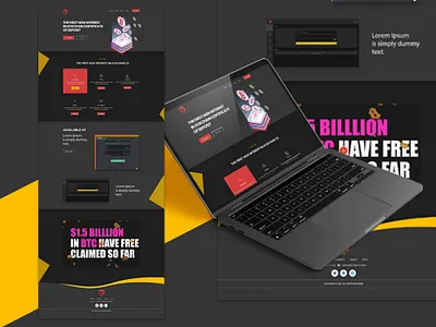 RoyalStarz blockchain crypto landing page mockup ui uidesign uxdesign web design web ui website