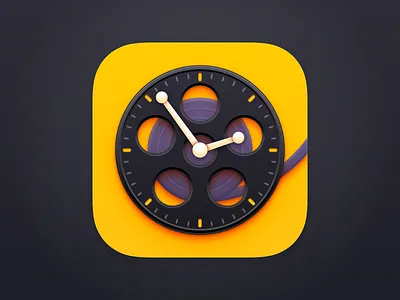 ReelTime App Icon app app icon film reel icon icon design ios app icon