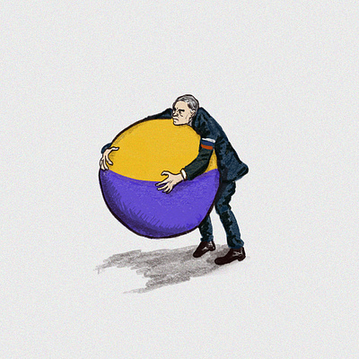 Grabby Putin animation art cartoon design drawing illustration