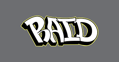 Raid Graffiti Straight Letter design graffiti illustration typography