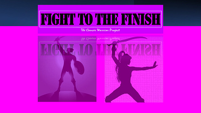 Fight to the Finish branding bryanlong cancer cancerwarrior design fundraising graphic design icon logo