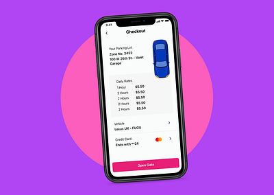 Parking App branding dailyui design parking ui