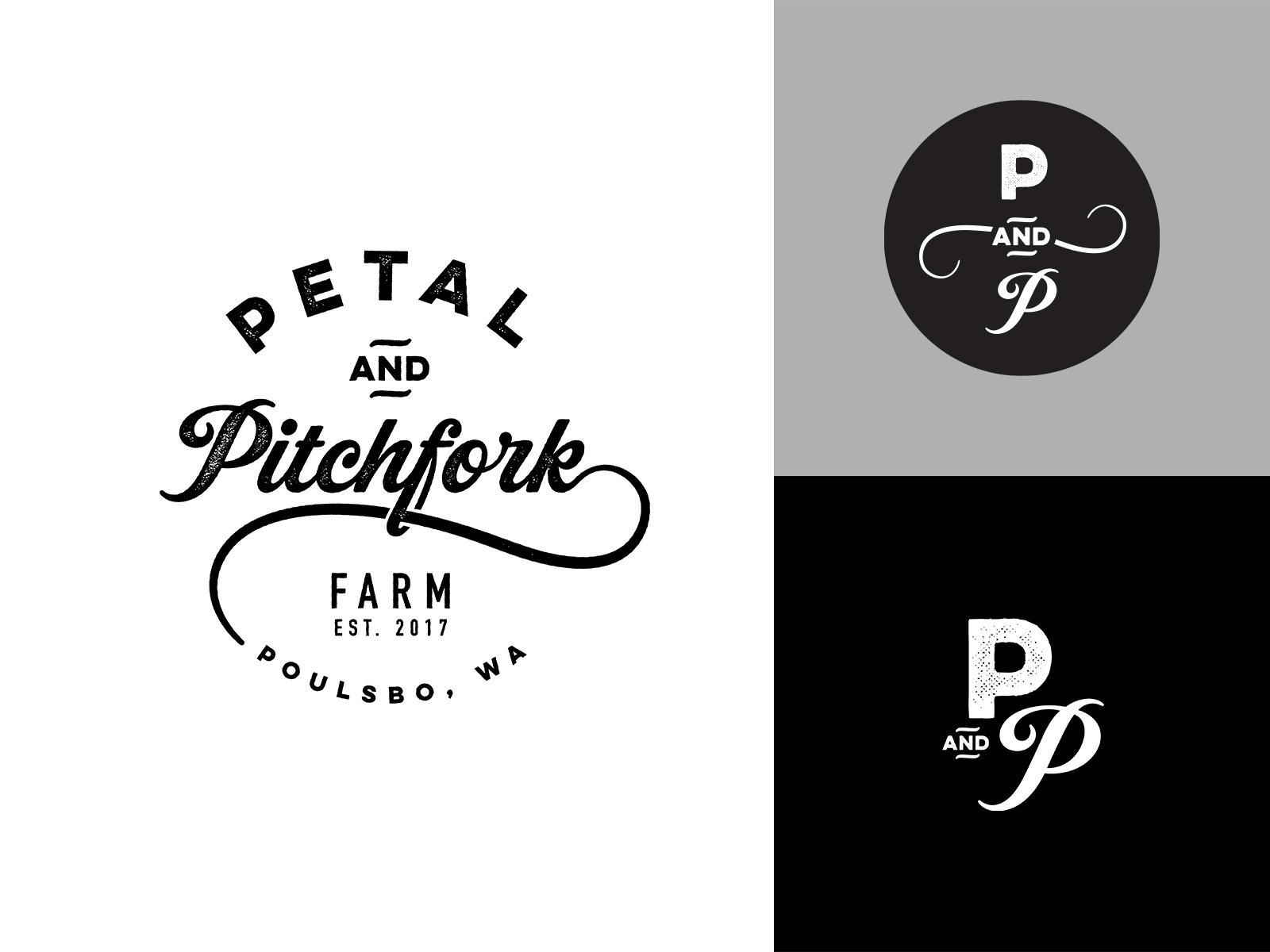 Example of Petal & Pitchfork Farm logo