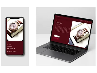 Ecommerce Product Page built in Webflow branding ecommerce product retail ui ux watch web design website
