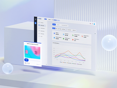 4.0 New Dashboard 3d branding c4d dashboard design illustration