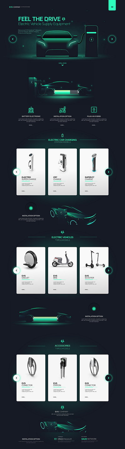 UI Design Electric Cars branding ui