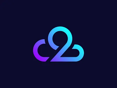 Cloud + C + 2 | Cloud logo design brand branding c2 cloud logo colorful logo creative logo design icons letter c logo design logo mark logos modern modern logo number 2 portfolio sky symbol technology logo vector