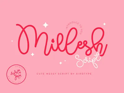 Millesh Script Font - Bouncy Script Signature Font family font farmhouse font font fonts graphic design handwriting handwritten font lettering monoline font poster font script script font shirt font signature signature font typeface typography wedding wedding font