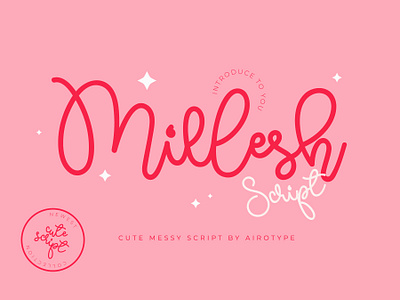 Millesh Script Font - Bouncy Script Signature Font family font farmhouse font font fonts graphic design handwriting handwritten font lettering monoline font poster font script script font shirt font signature signature font typeface typography wedding wedding font