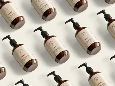 Cosmetics Packaging Design bottle brand branding cosmetics dispenser graphic design hair care packaging shampoo