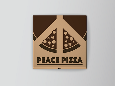 Minimalist Pizza Box branding packaging