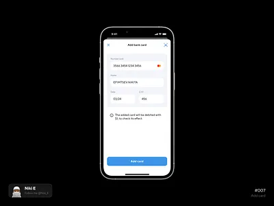 Bookert DM add card bank card checkout daily ui design design add card design app design bank card design medical app doctor finance insurance medical app mobile app niki e ui ux