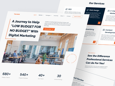 TALNAN - Digital Marketing Agency digital marketing marketing minimalist modern ui uidesign uiux user interface userinterface web web design