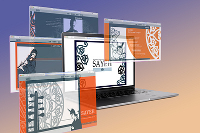 SAYEH Band - Web Design illustration illustrator iraninan traditional music ui web design