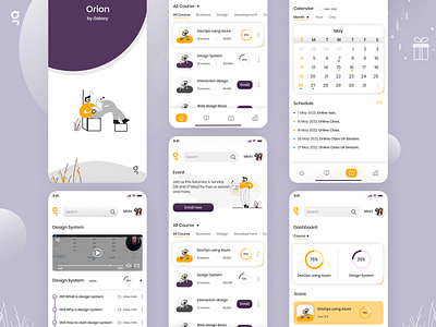 Galaxy LMS app 3d animation branding byjus course design education graphic design halolab icon illustration learning lms logo orion skillshare ui ui8 ukrain