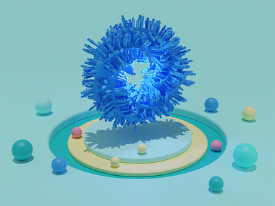 A loop made by Blender 3d blender motion graphics