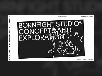 BORNFIGHT STUDIO® art direction branding design layout typography ui website