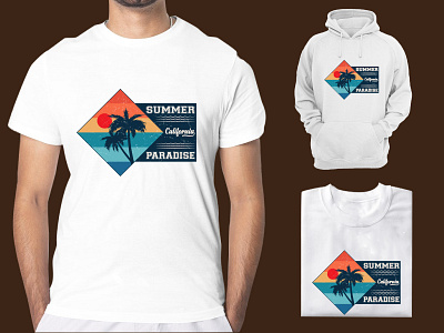 Summer T-shirt Design Illustration graphic design illustration surfing t shirt design