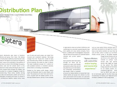 Business plan Aptera branding brochure corporate print design startup presentation