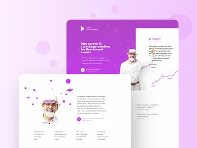 Actual communications: promo page branding design outline ui uprising web