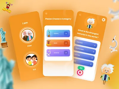 Education Challenges App UI Design app app design appui branding design design eduapp education elder elderappui graphic designer ui designer illustration kidapp onlinelarning studentapp ui ui design uidesign uiux