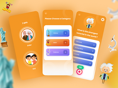 Education Challenges App UI Design app app design appui branding design design eduapp education elder elderappui graphic designer ui designer illustration kidapp onlinelarning studentapp ui ui design uidesign uiux