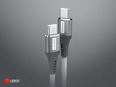 Lenovo Type C Cable 3d lenovo product rendering