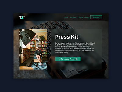 Press page UI design dailyui design press ui ux web