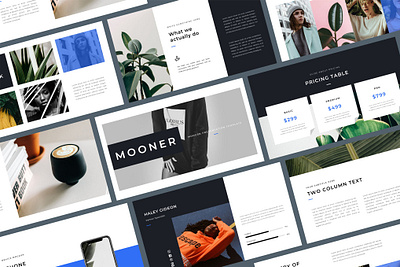 Mooner Keynote Template branding clean creative business design designposter google google slides gradient graphic design illustration keynote photography pitch deck portfolio powerpoint startup ui ux vector web design