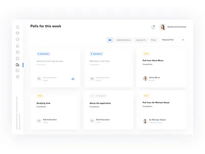 SSPIL '21: educational platform app chart education infographic platform tiles ui uprising ux
