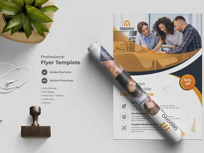 Flyer Template-13 flyer modern design professional design