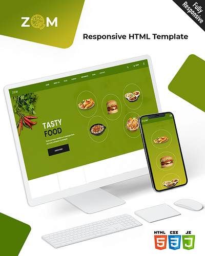 Zom bootstrap business css food html5 responsive template