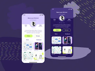 Day 006 - user profile design app branding daily dailyui design interface mobile mobileapp profile ui userprofile ux