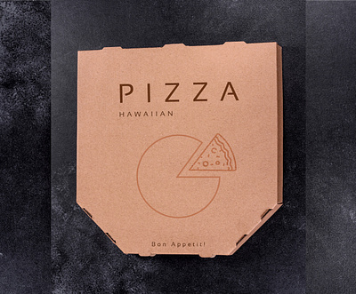 Pizza box minimalism design