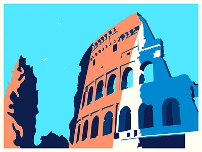 Roma. branding design fun graphic graphic art graphic design graphic illustration illus illustration illustrator italia italy photoshop roma rome