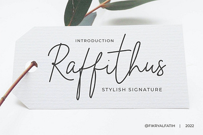 Raffithus Signature Font branding design font handwritten invitations logo logotype packaging quotes script signature watermark wedding