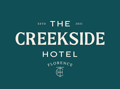 Minimal logo design for Creekside hotel | Modern logo design brand identity brand identity design brand logo branding branding design branding logo designlogo freelance logo designer graphic design hotel brand hotel branding hotel logo logo logo design logo designer