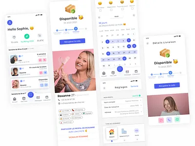 Delivery mobile app app design desin startup ui ux wow effect