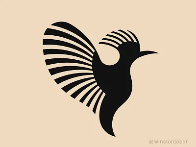 Hoopoe Gangnam Style abstract branding clean design geometric illustration logo logomark minimal ui